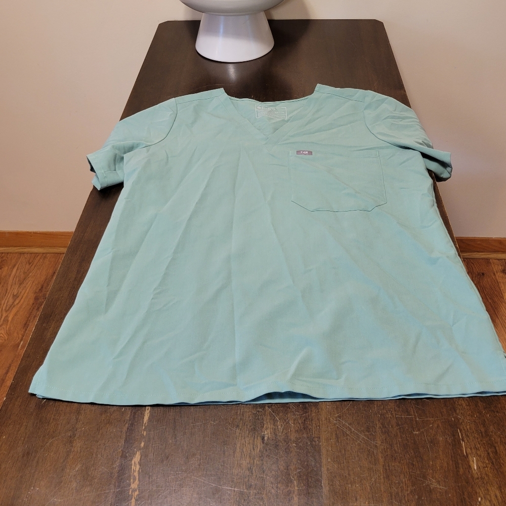 Figs Jade Green Catarina Scrub Top XL